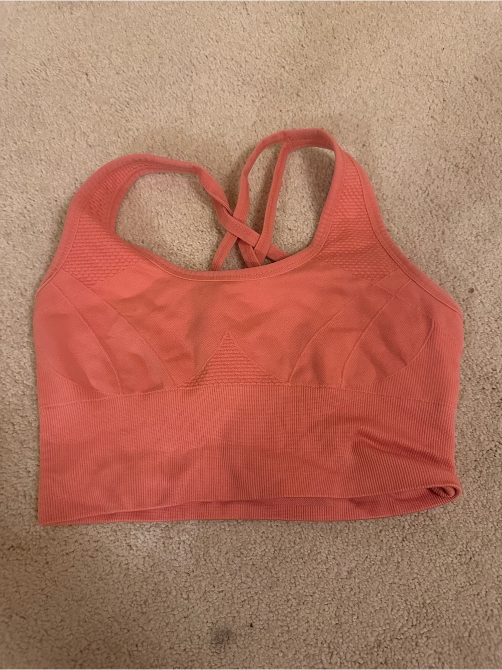 Zella Coral Seamless Cross-Back Sports Bralette